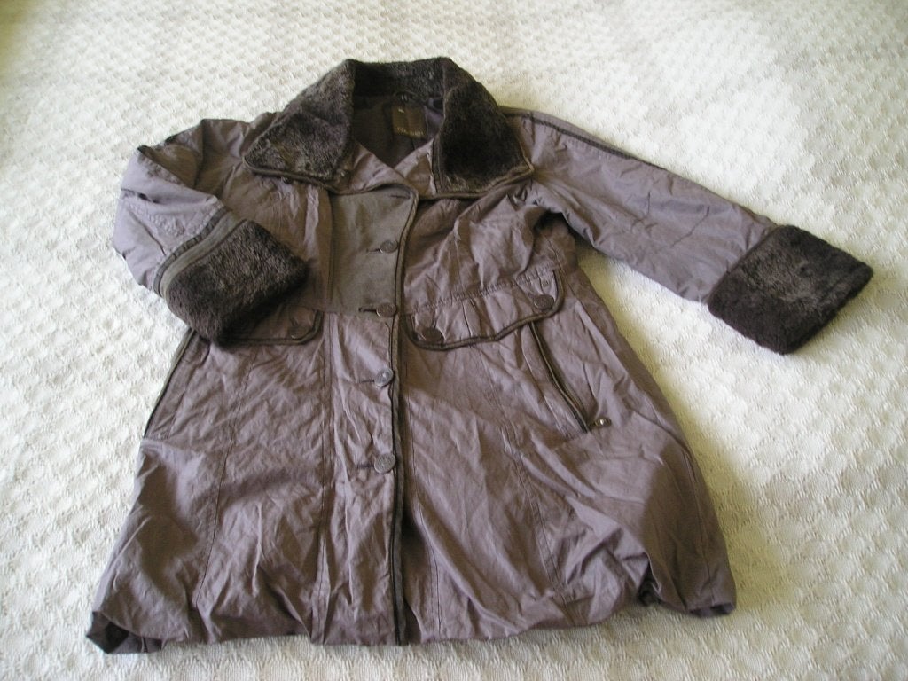 aparte bruine winterjas Reset maat 44, Kleding | Dames, Ophalen, Bruin, Maat 42/44 (L), Zo goed als nieuw