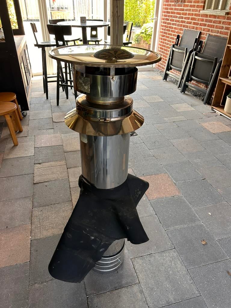Dubbel dakdoorvoer . Rond 20, Ophalen of Verzenden, Zo goed als nieuw