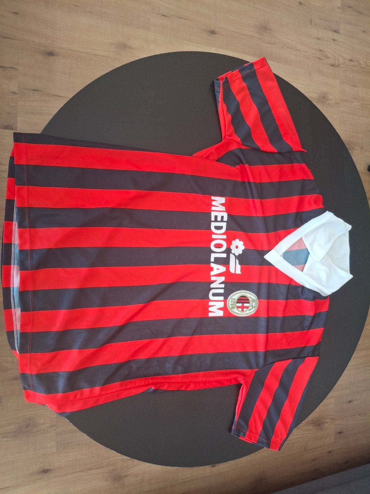 Vintage AC Milan IXCOR Gullit 10 voetbalshirt maat 6, IXCOR, Gedragen, Rood, Verzenden
