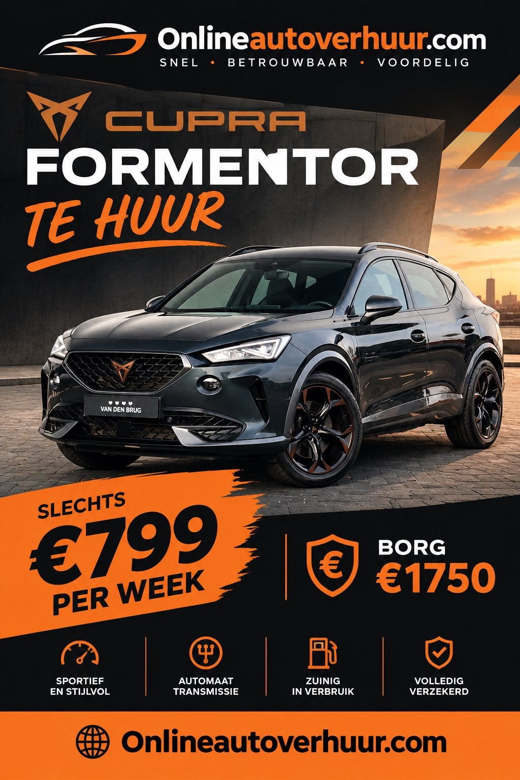 KILOMETER VRIJ AUTO HUREN, Bedrijf, Te koop
