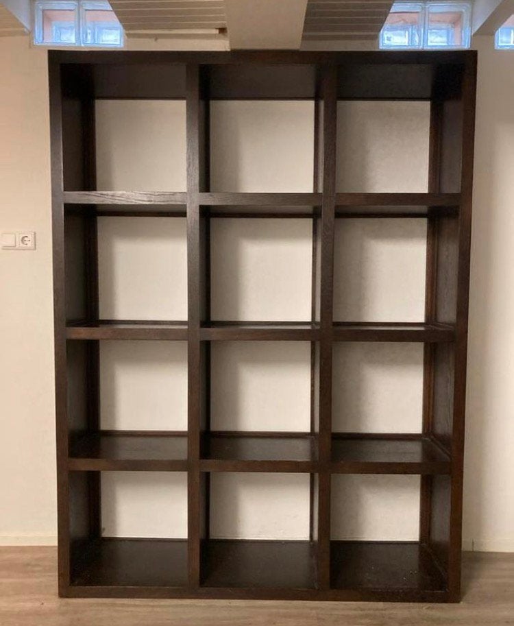 12-vaks kast / roomdivider / boekenkast, Ophalen, Met plank(en), Gebruikt, 200 cm of meer