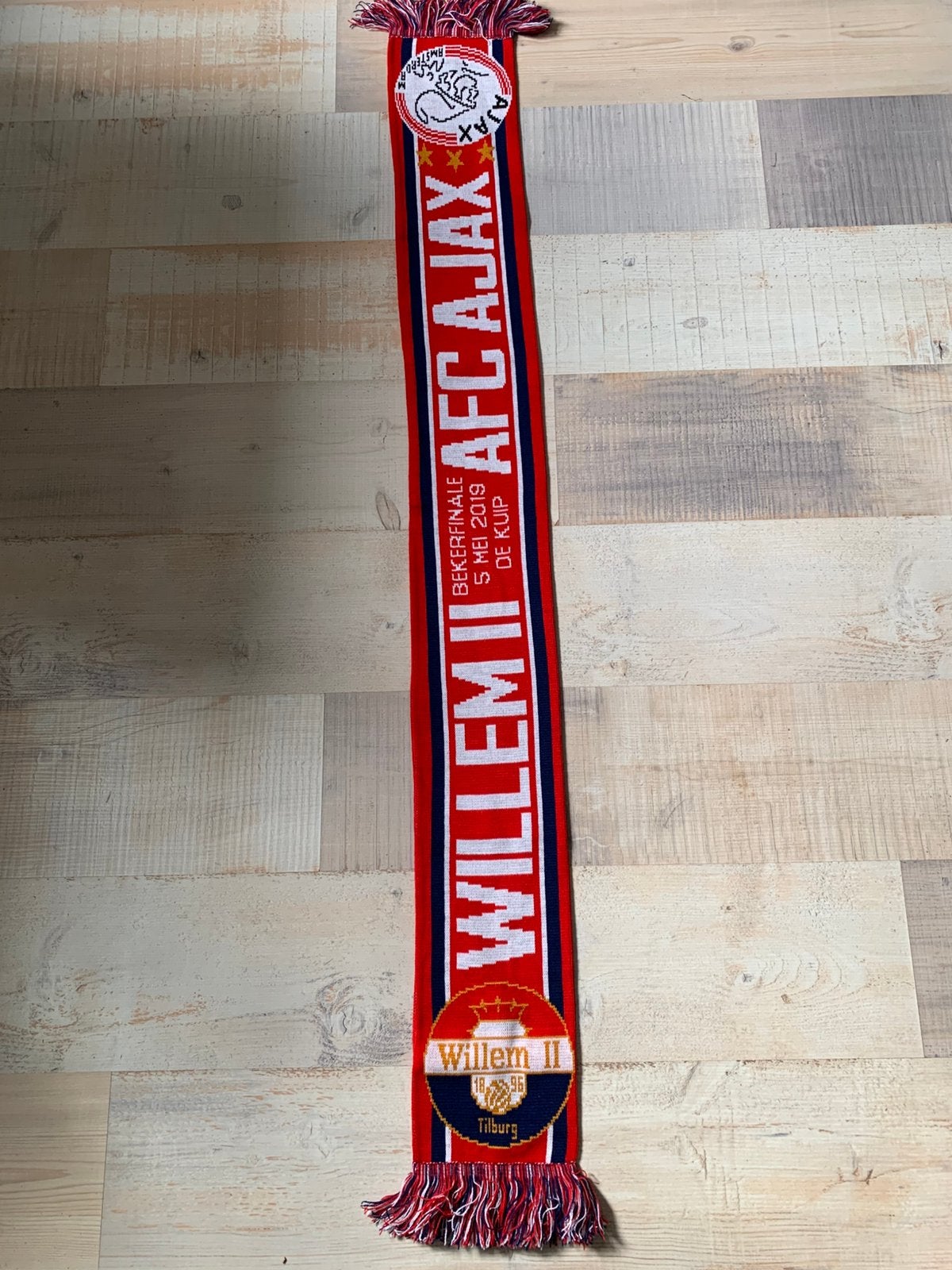 Willem II -Ajax bekerfinale 2019 sjaal, Ophalen of Verzenden, Zo goed als nieuw