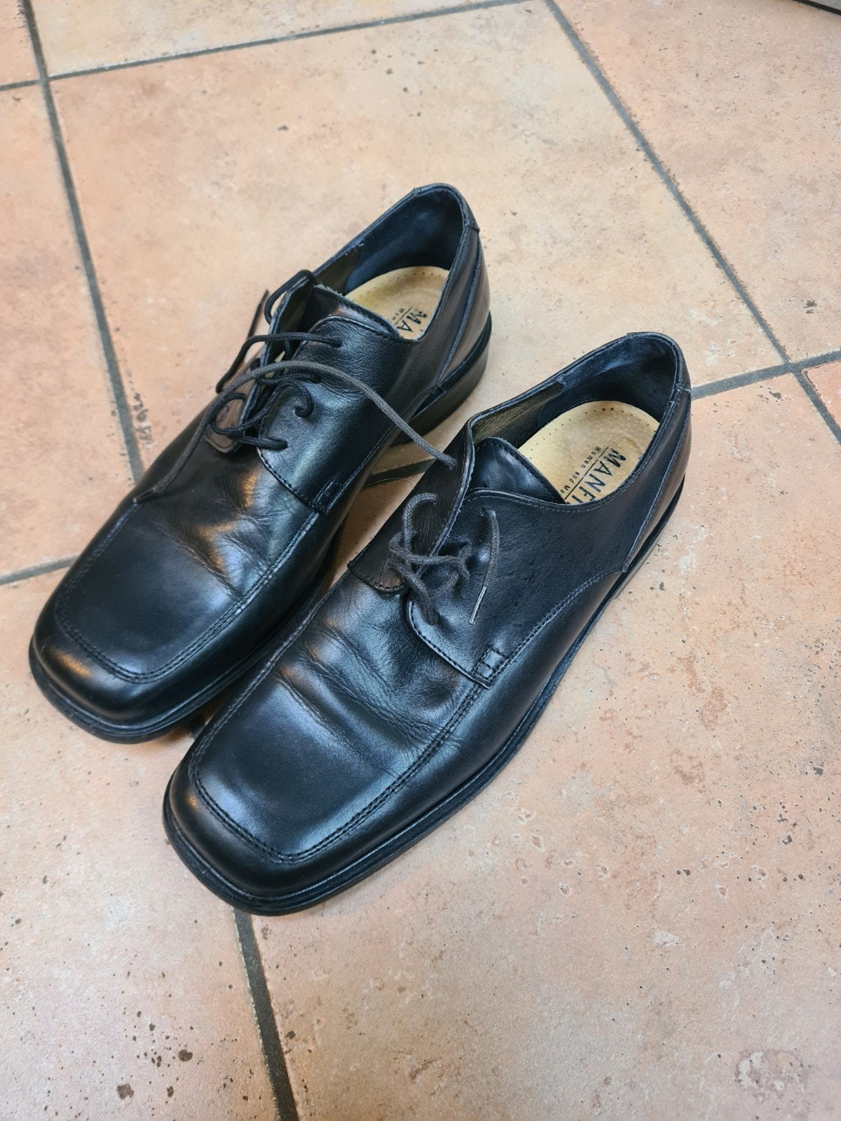 Nette zwarte Manfield schoenen maat 43, Kleding | Heren, Schoenen, Ophalen, Manfield, Zwart, Gedragen