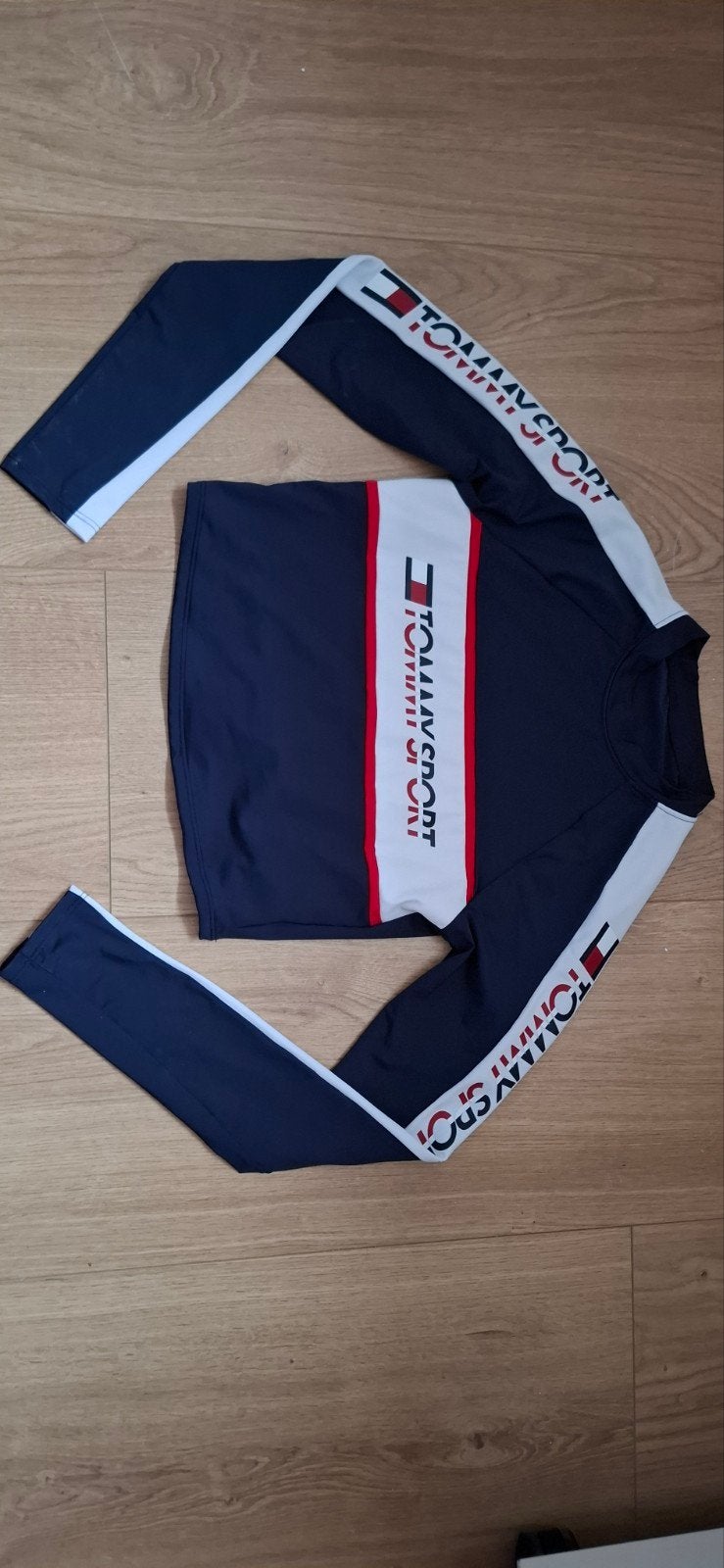 Tommy Sport Rashguard  maat s, Overige typen, Tommy Sport, Blauw, Ophalen of Verzenden