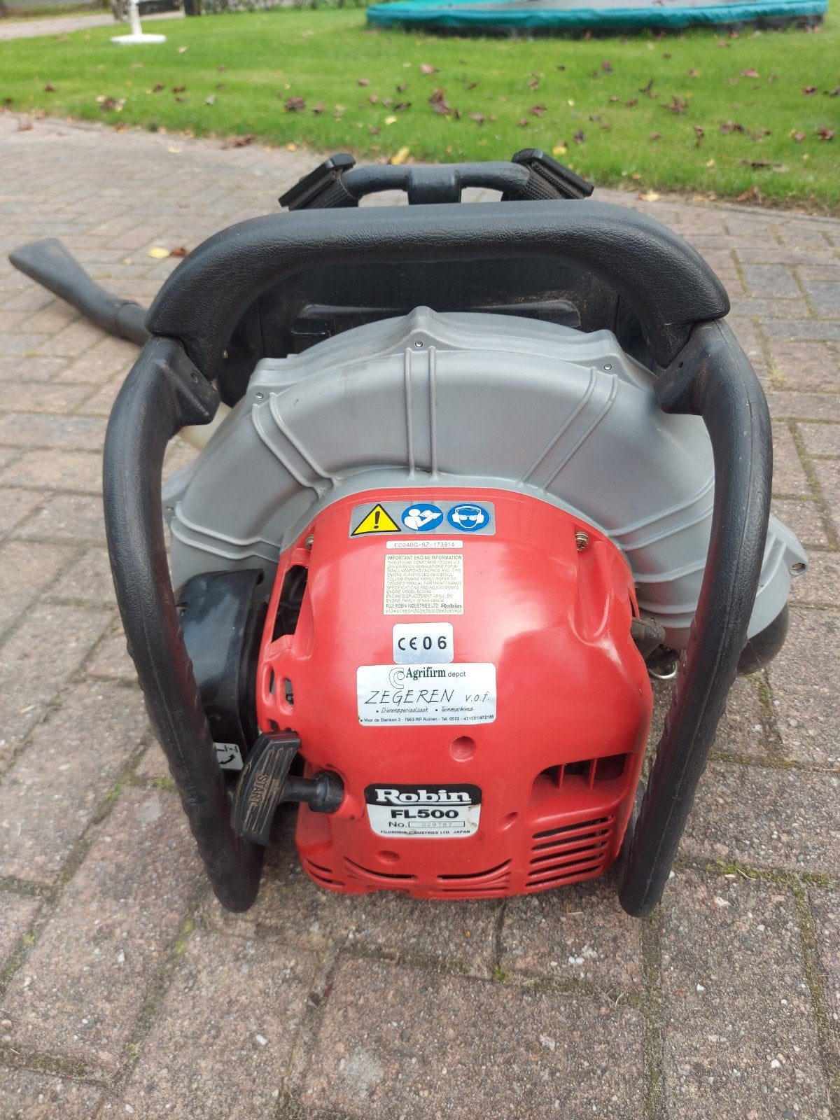robin rug bladblazer fl 500 prof., Ophalen, Benzine, Gebruikt, Ruggedragen