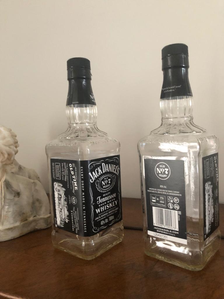 8 lege Jack Daniels flessen, Ophalen of Verzenden, Verpakking