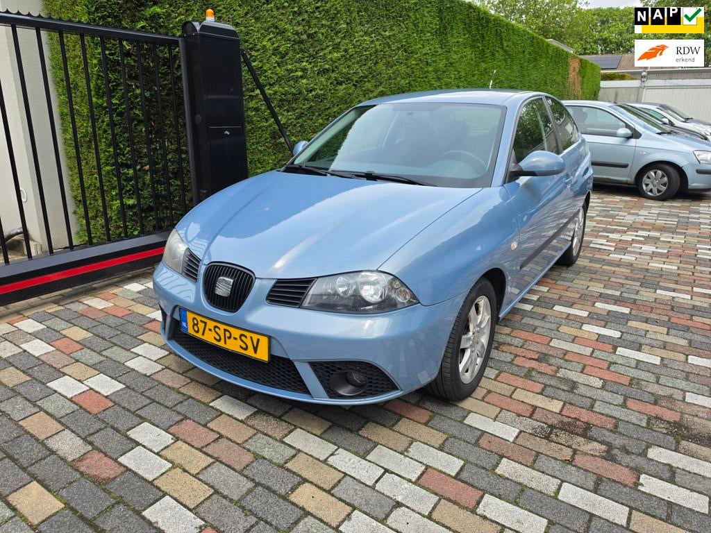 Seat Ibiza 1.4-16V Sensation 2006 Clima Cruise Lm Velgen, Auto's, Voorwielaandrijving, 4 cilinders, Blauw, Ibiza