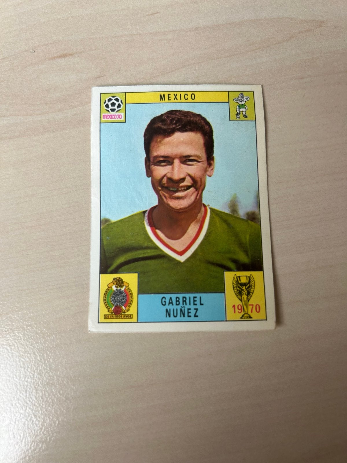 Gabriel Nuñez Mexico 70 Panini Voetbalplaatje, Ophalen of Verzenden, Gebruikt, Plaatje