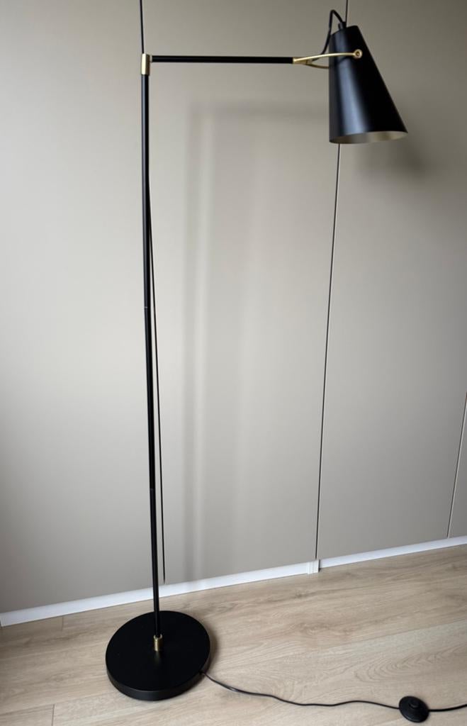 Schermerlamp zwart met messing details van trendhopper, Ophalen, 100 tot 150 cm, Zo goed als nieuw, Metaal