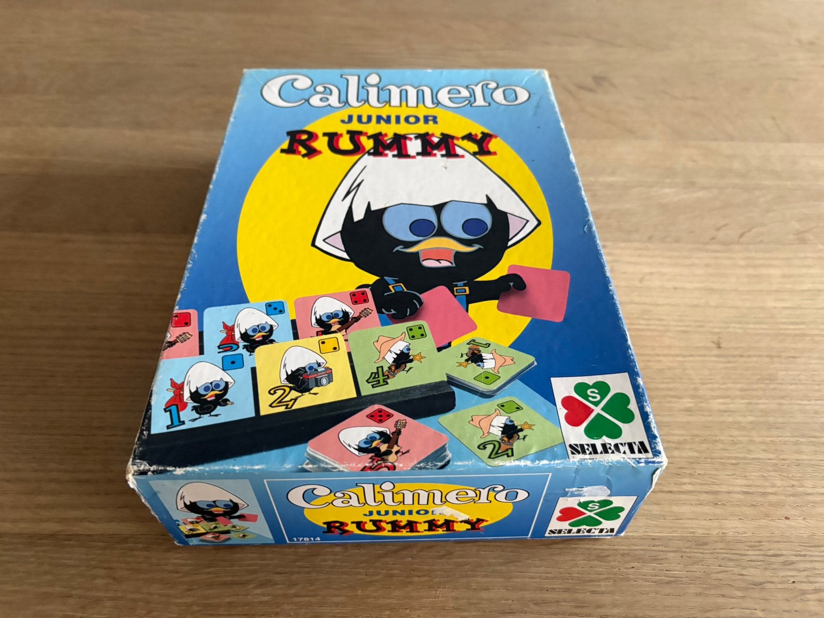 Super leuke vintage Calimero rummikub uit 1997, Hobby en Vrije tijd, Ophalen of Verzenden, Zo goed als nieuw
