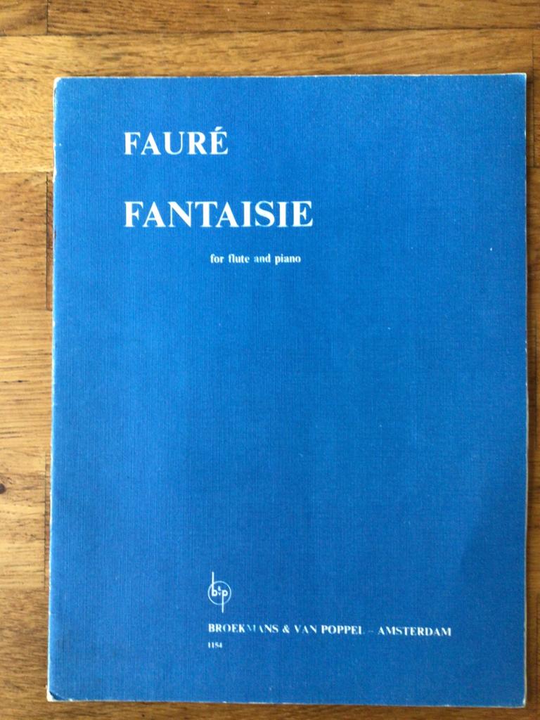 Faure, Fantaisie voor fluit en piano, Muziek en Instrumenten, Bladmuziek, Gebruikt, Blokfluit, Klassiek, Ophalen of Verzenden