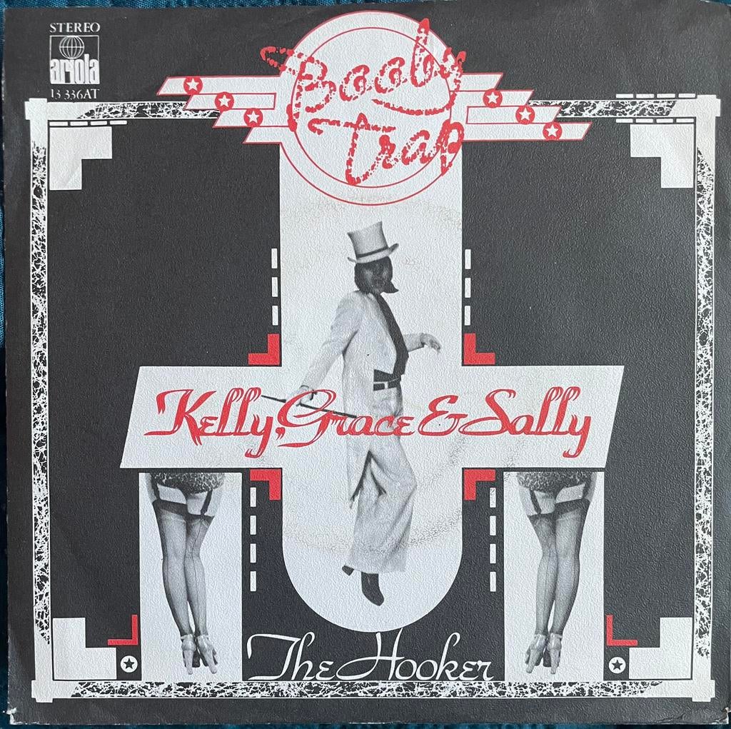 Nederbeat single Booby Trap - Kelly, Grace & Sally (1974), Ophalen of Verzenden, Zo goed als nieuw, Rock en Metal