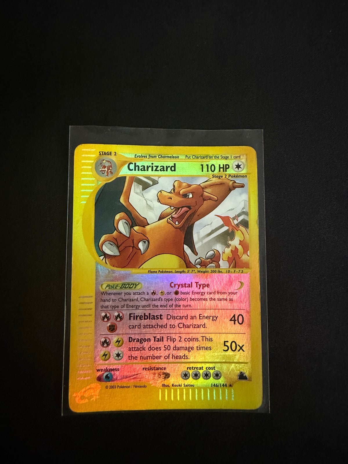 Pokémon Skyridge Charizard 146/144 Crystal Reverse Holo 2003