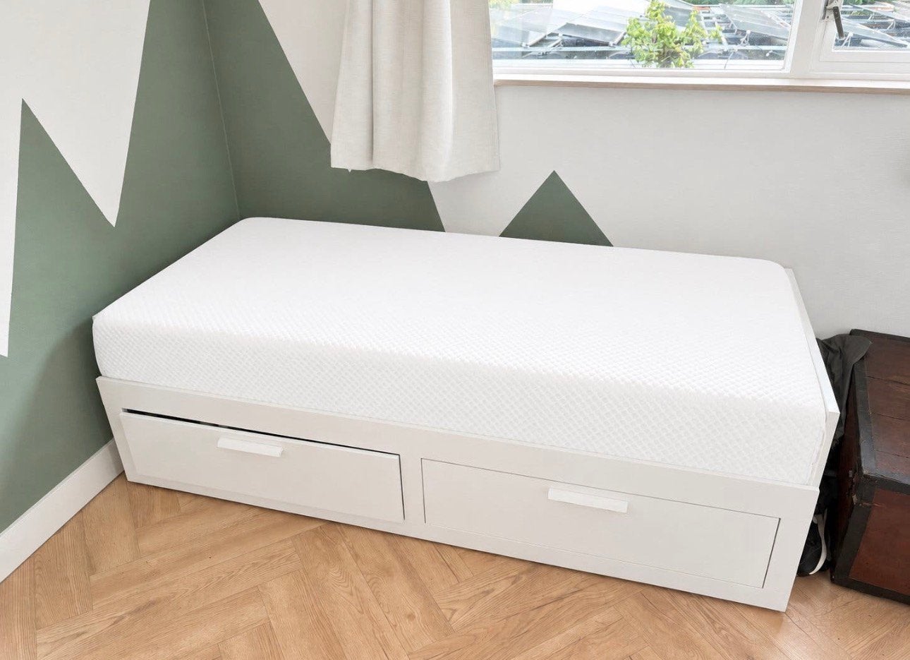 Als nieuw! Tempur Nasa traagschuim matras 90x200x24cm dik, Huis en Inrichting, Ophalen, Eenpersoons, Tempur, Zo goed als nieuw