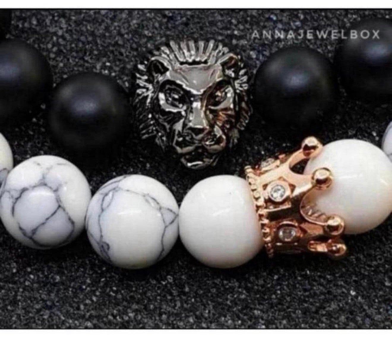 Speciale armband-set Queen Lion Koningin Leeuw " king queen, P, Met bedels of kralen, P, P