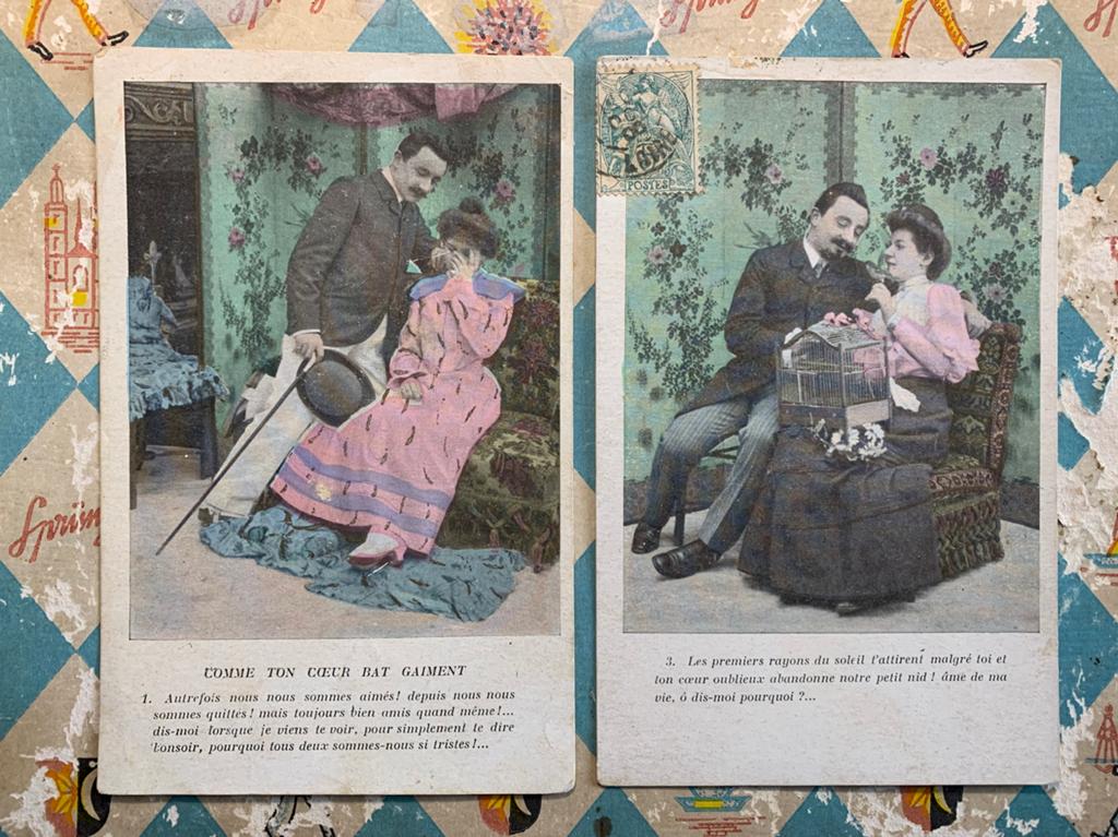 Comme ton coeur bat gaiment (RR), Ophalen of Verzenden, Voor 1920, Gelopen, Overige thema's