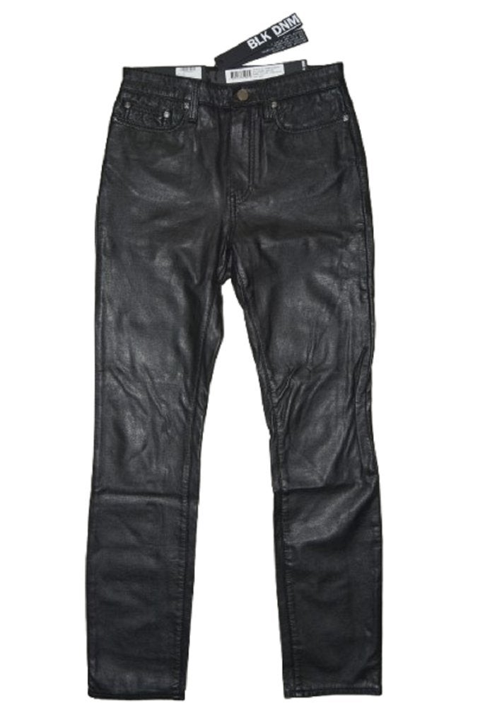 Nieuwe BLK DNM faux leather, wax broek, pantalon, Mt. W26, Kleding | Dames, Verzenden, Zwart, Nieuw, Maat 34 (XS) of kleiner