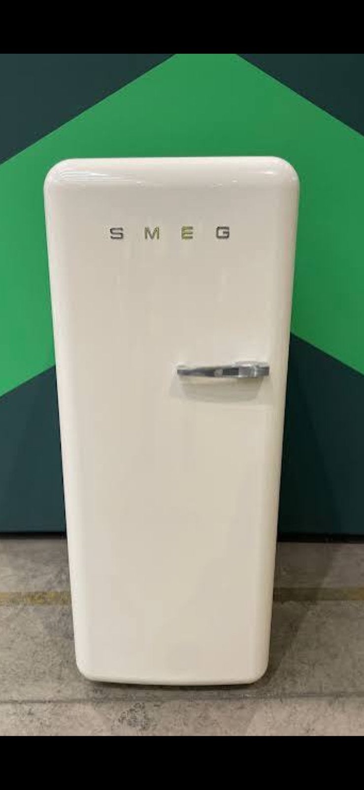 Smeg koelkast Creme, Ophalen, 200 liter of meer, 160 cm of meer, Zo goed als nieuw