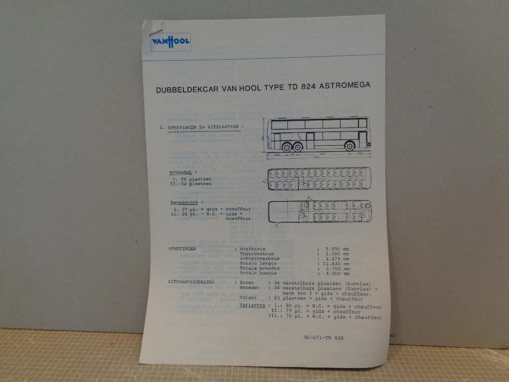van hool brochure, Ophalen of Verzenden, Zo goed als nieuw, Overige merken
