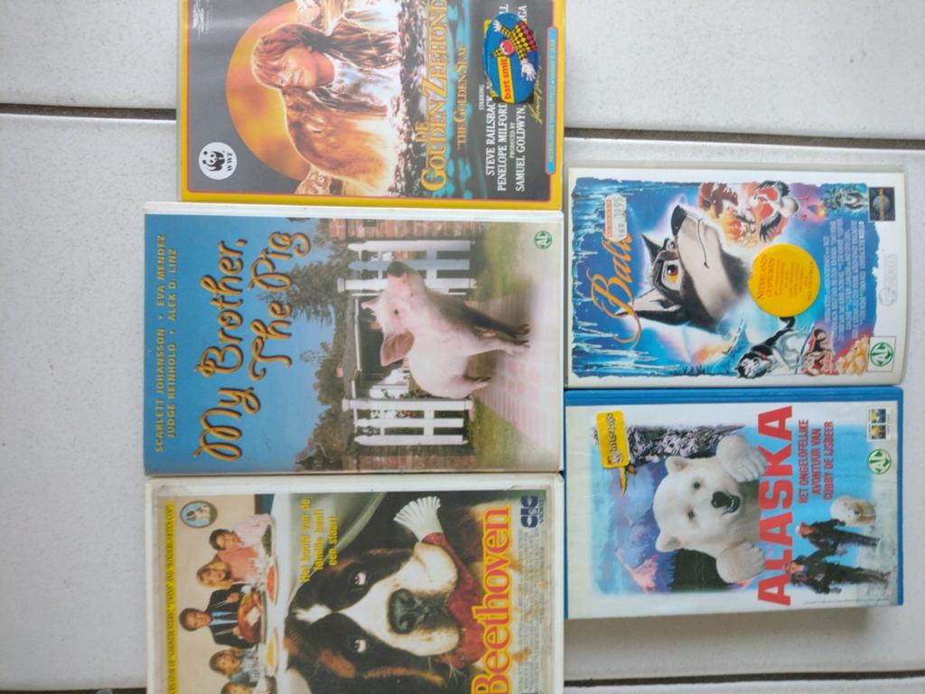 5 VHS-banden: Familie- en avonturenfilms, Cd's en Dvd's, Alle leeftijden, Ophalen of Verzenden, Gebruikt, Actie en Avontuur