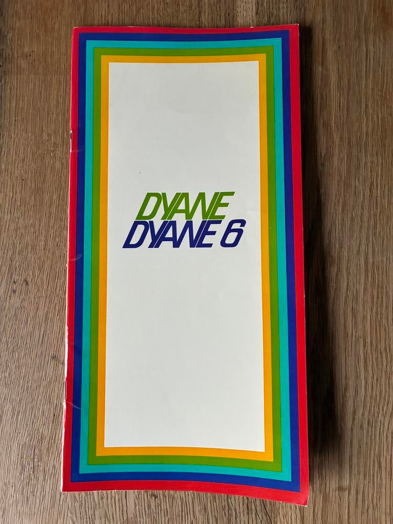 Citroën Dyane en Dyane 6 brochure 4/68, Ophalen of Verzenden, Zo goed als nieuw, Citroën