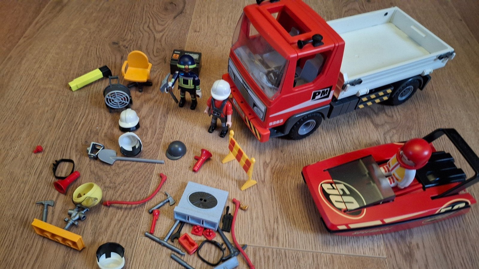 Playmobil vrachtauto en boot, Ophalen of Verzenden