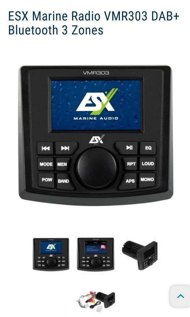 Marine radio vmr303 dab+ en BT, Niet ingevuld, Niet ingevuld, Nieuw, Ophalen of Verzenden