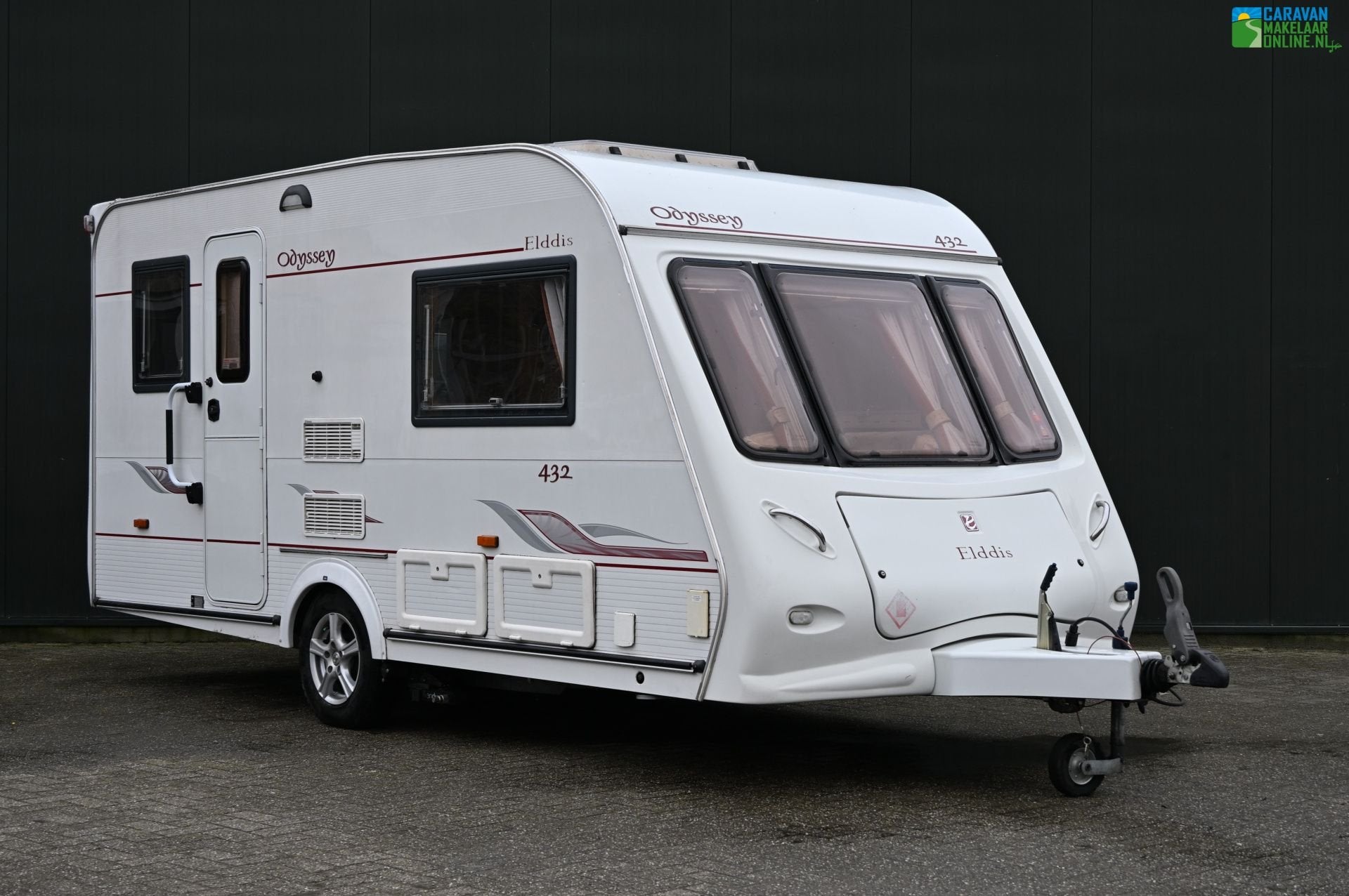 Elddis Odyssey 432 Mover|Voortent|Ultraheat|Oven|Enkbedden, Caravans en Kamperen, Standaardzit, Elddis, Ringverwarming, Tot en met 2