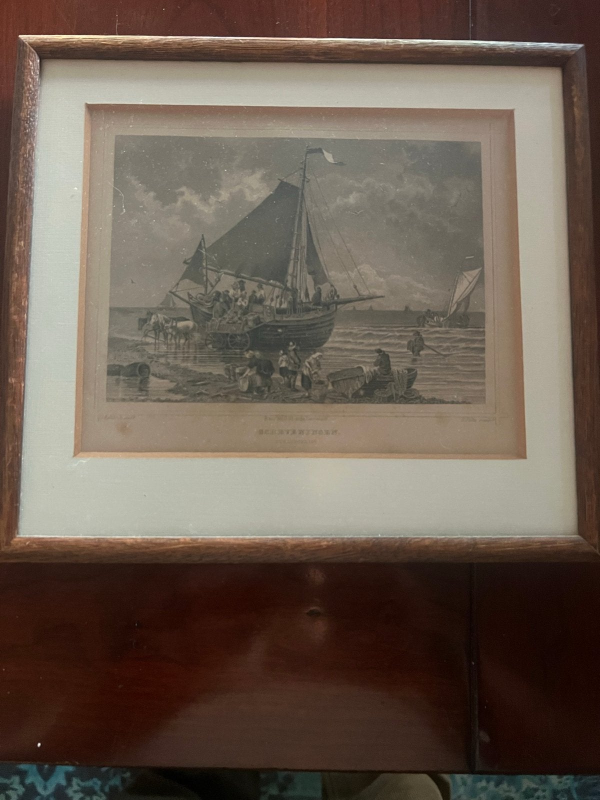 Drie ingelijste gravures: Scheveningen, Loevestein, Zwolle, Ingelijst, 1800 - 1899, Stadsgezicht, Ophalen of Verzenden