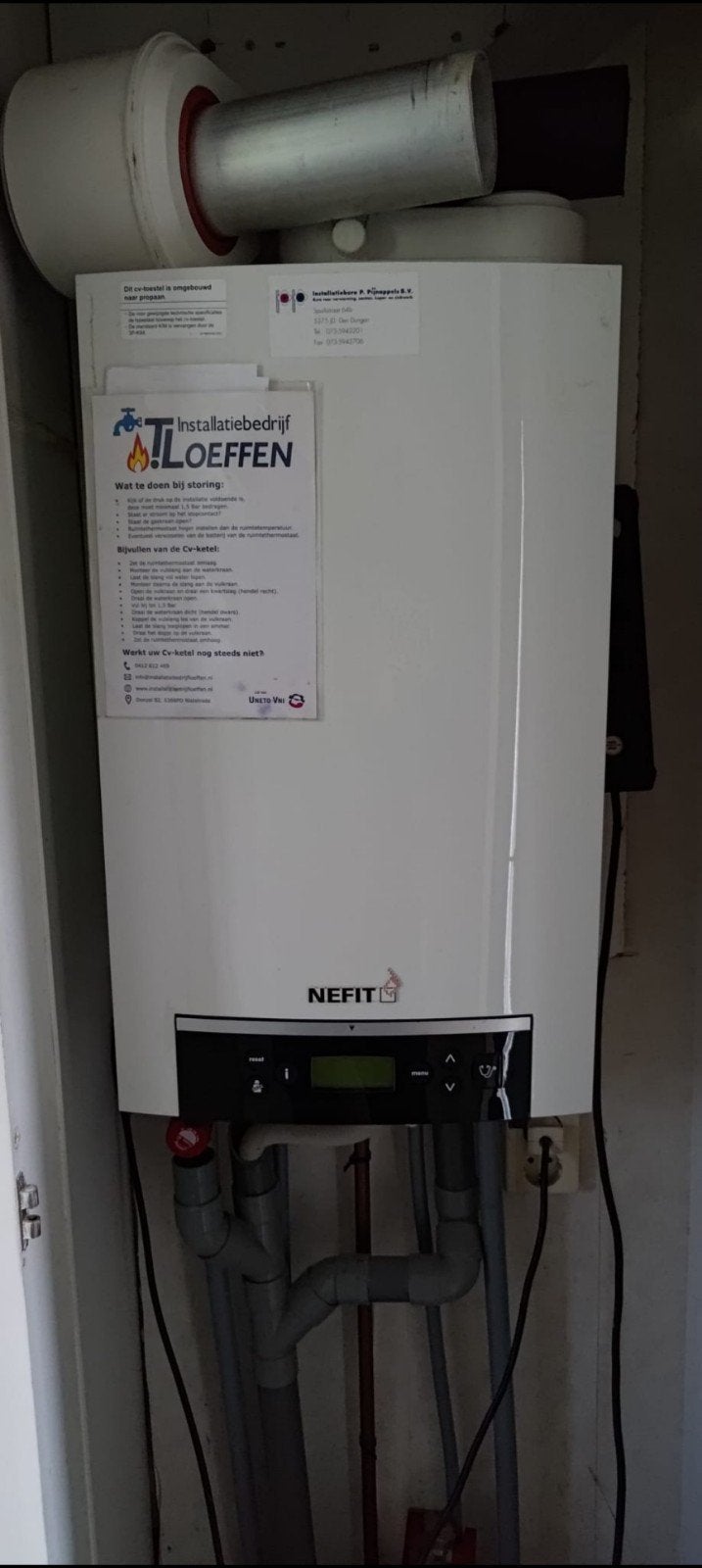 Complete gas cv ketel - Nefit Econext HR, Ophalen, 30 tot 80 cm, Gebruikt, Cv-ketel of Combi-ketel