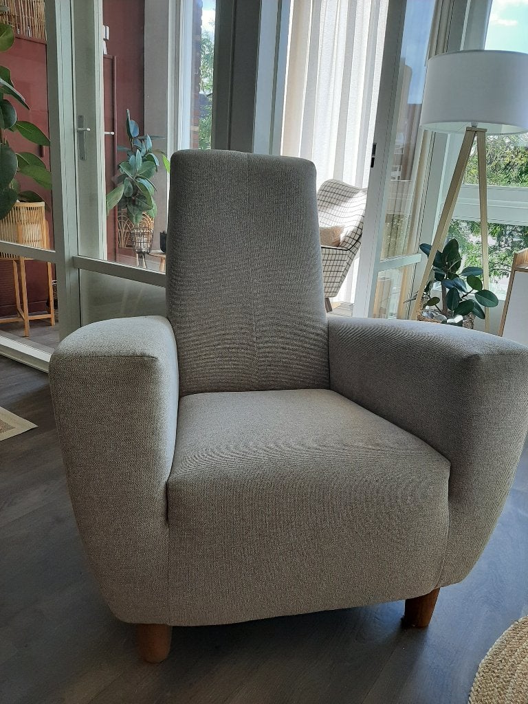 LABEL Longa van Gerard van den Berg fauteuil, Huis en Inrichting, Ophalen, 75 tot 100 cm, Zo goed als nieuw, 75 tot 100 cm