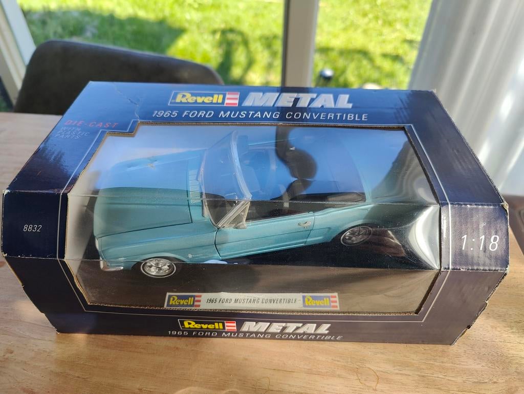 Revell Metal Ford Mustang 1965 1:18 Diecast Model, Ophalen of Verzenden, Zo goed als nieuw, Auto, Revell
