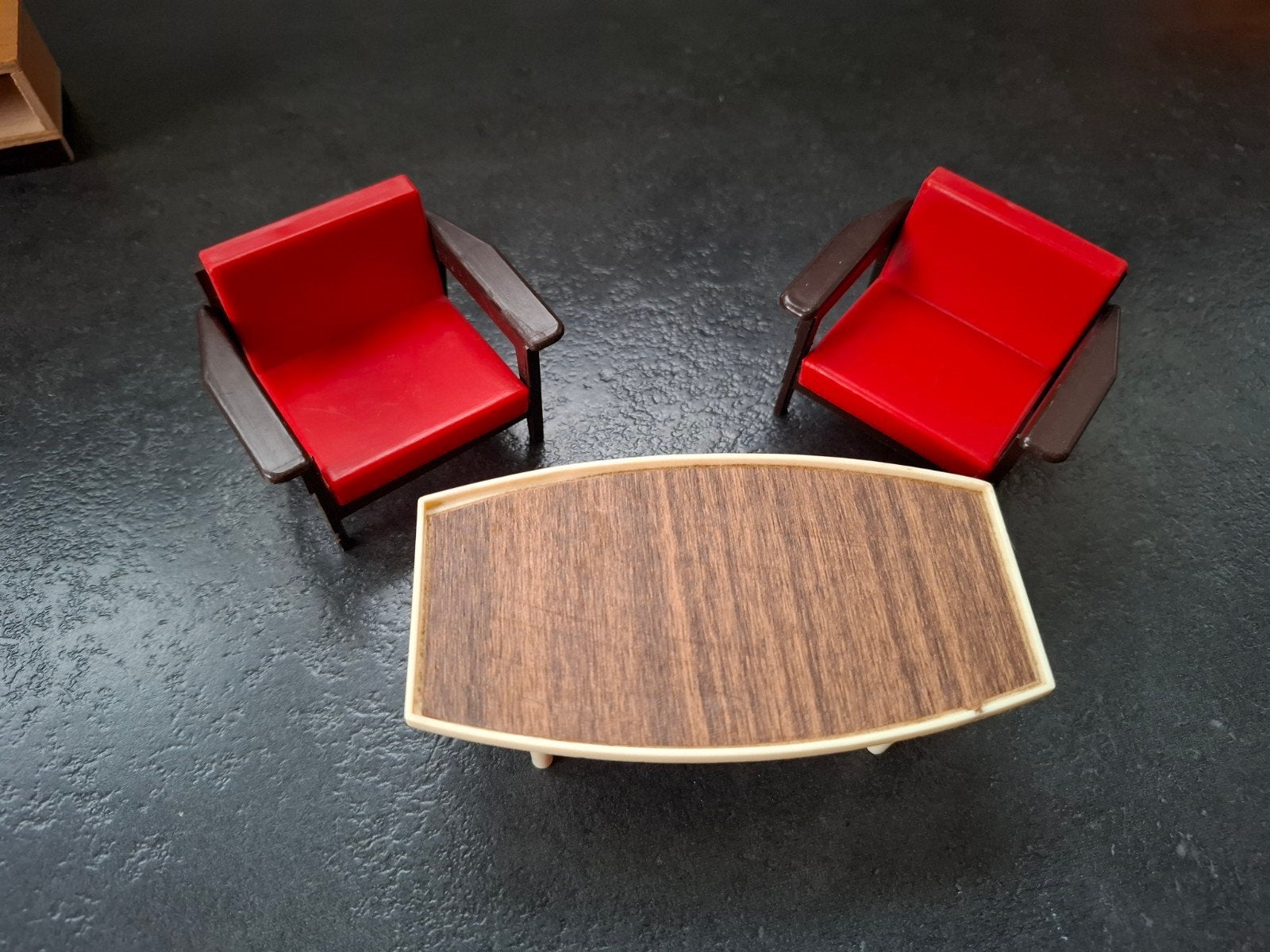 Vintage Crailsheimer / Modella retro zithoek jaren 60 poppen, Ophalen of Verzenden, Gebruikt, Toebehoren