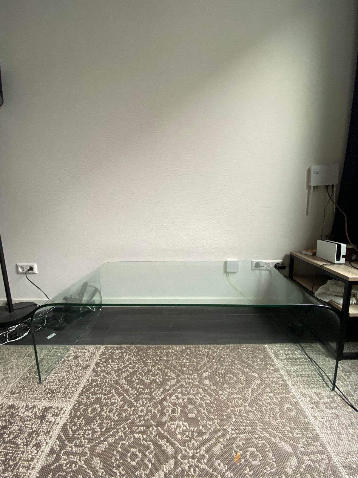 Large glass coffee table, Ophalen, 50 – 75, Gebruikt, 50 tot 100 cm