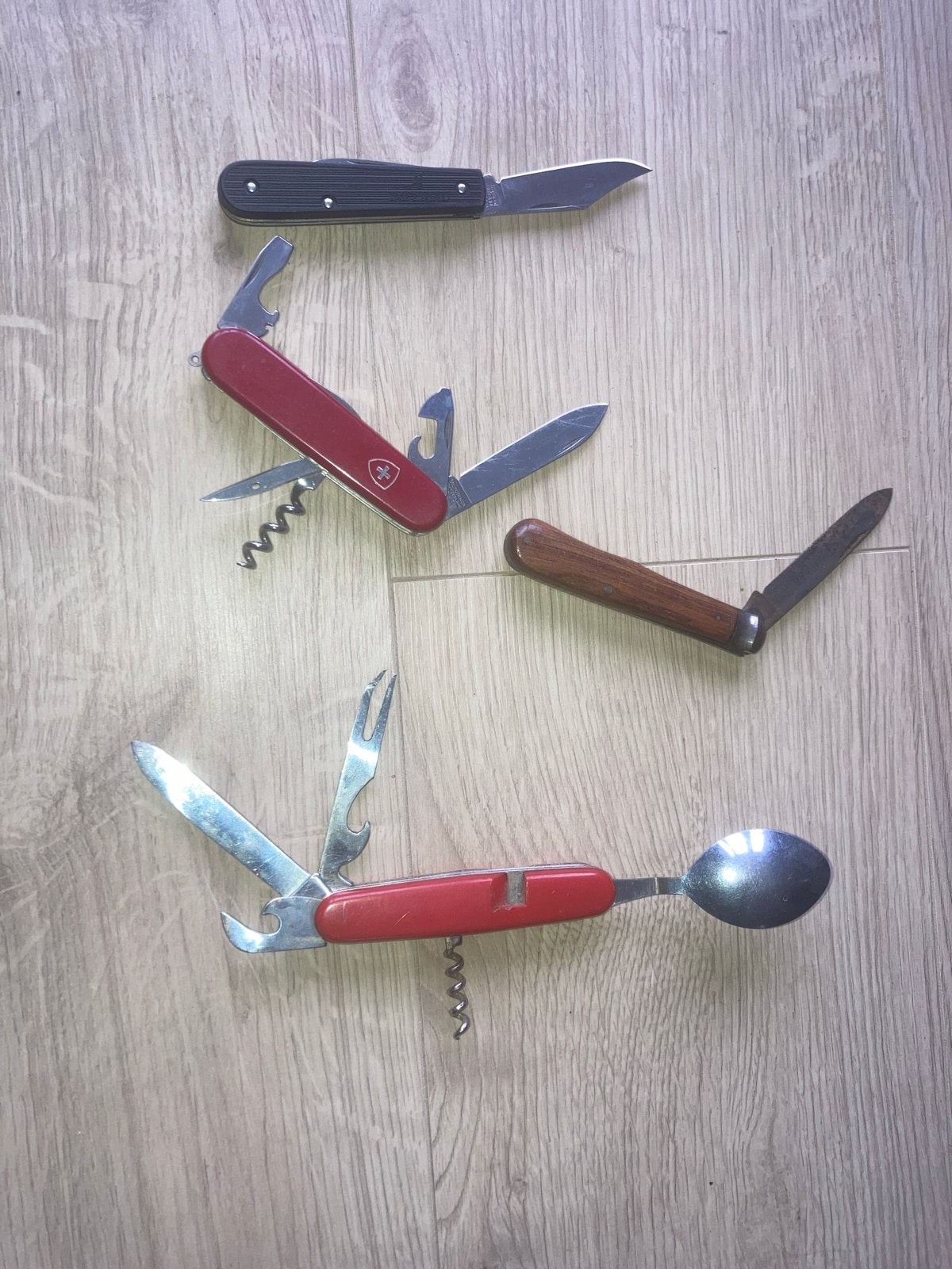 Set van 4 diverse zakmessen - handig en compact, Ophalen of Verzenden
