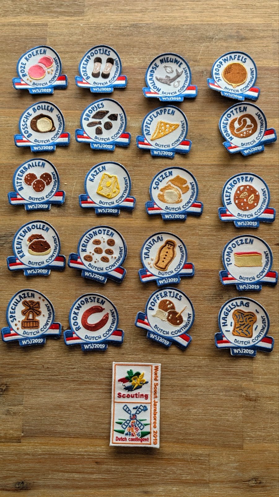 WSJ 2019 Dutch Contingent Badges - Volledige Set, Ophalen of Verzenden, Nieuw