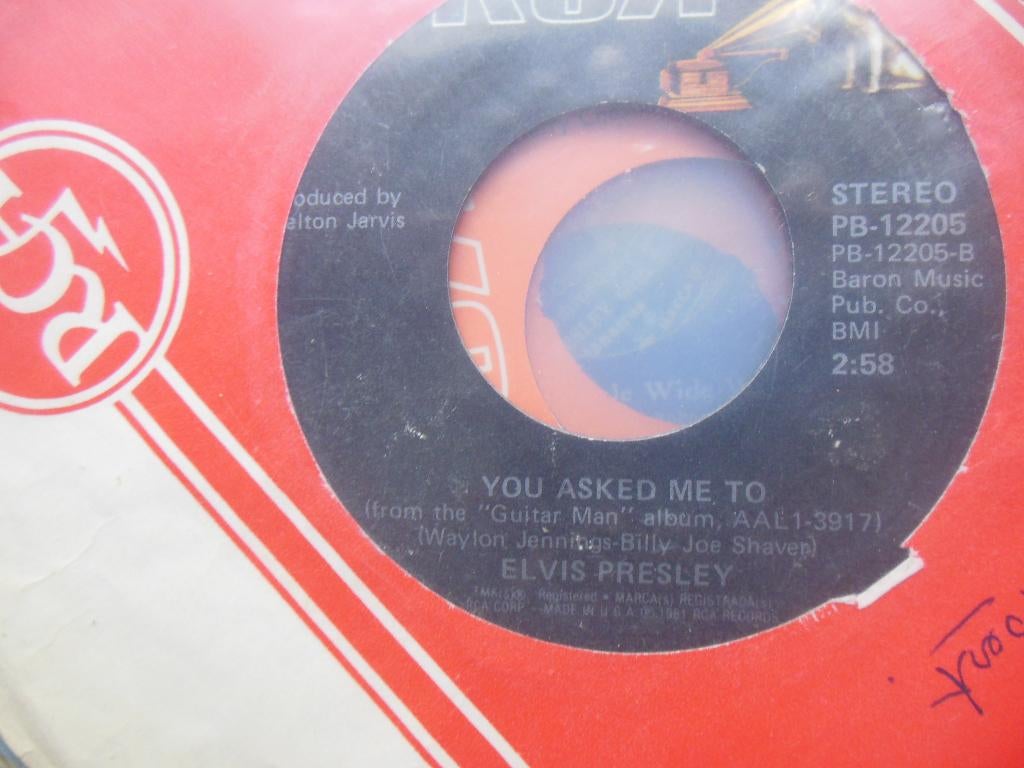 single elvis presley rca records lovin'arms 45rpm jukebox, Ophalen of Verzenden, Gebruikt, Pop