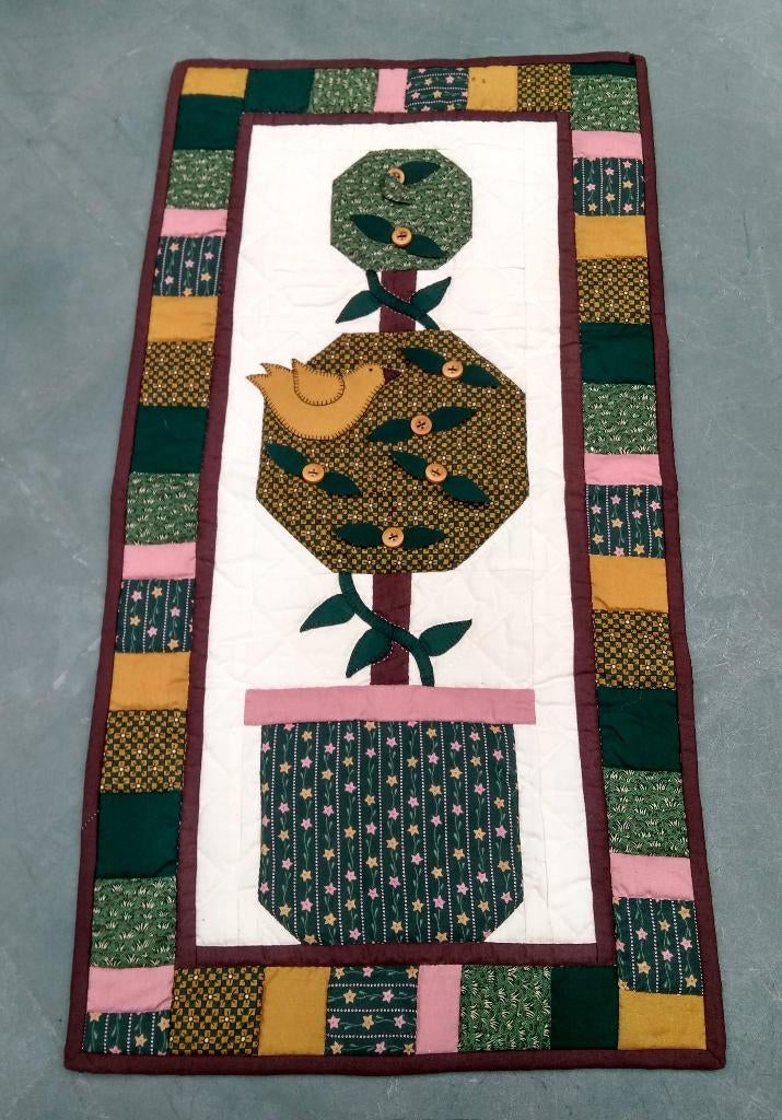 Boom quilt vriendschapsquilt friendshipquilt 34 x 65 cm, Ophalen of Verzenden, Zo goed als nieuw