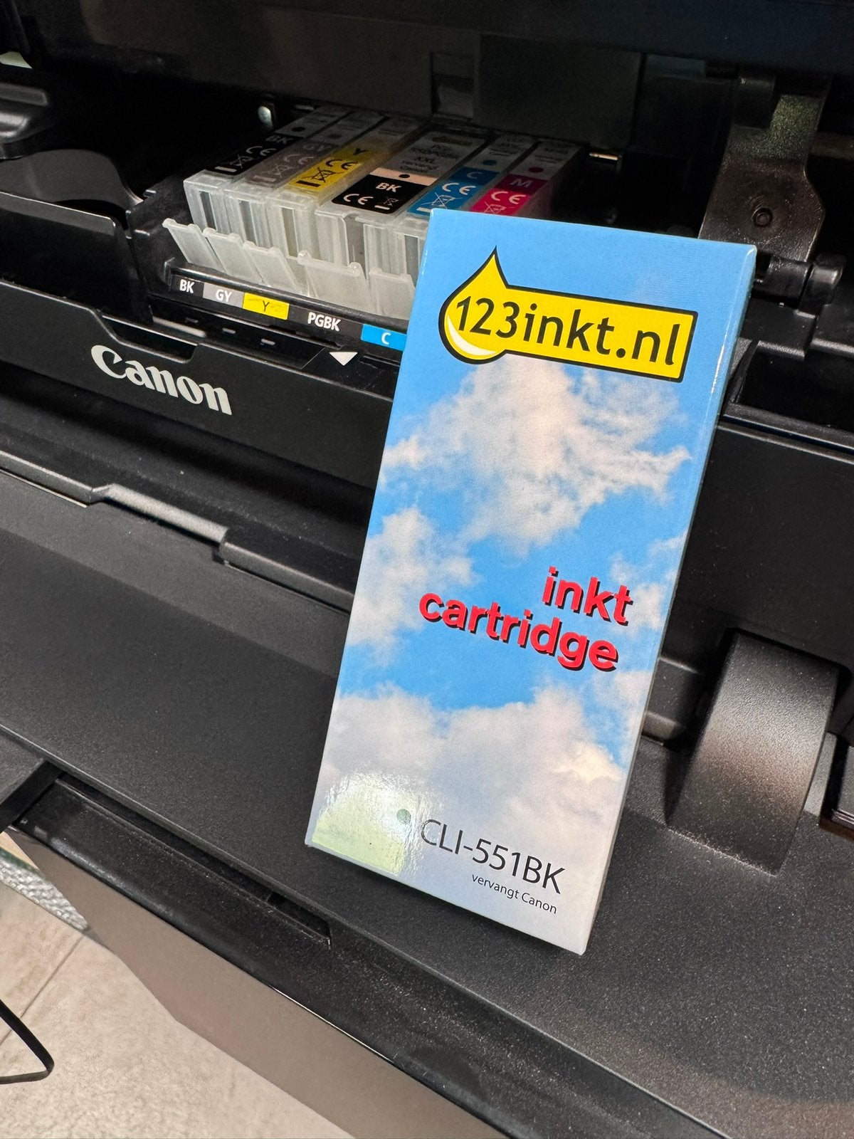 Cartridge CLI-551 BK voor oa Canon MG7150, Ophalen, Zo goed als nieuw