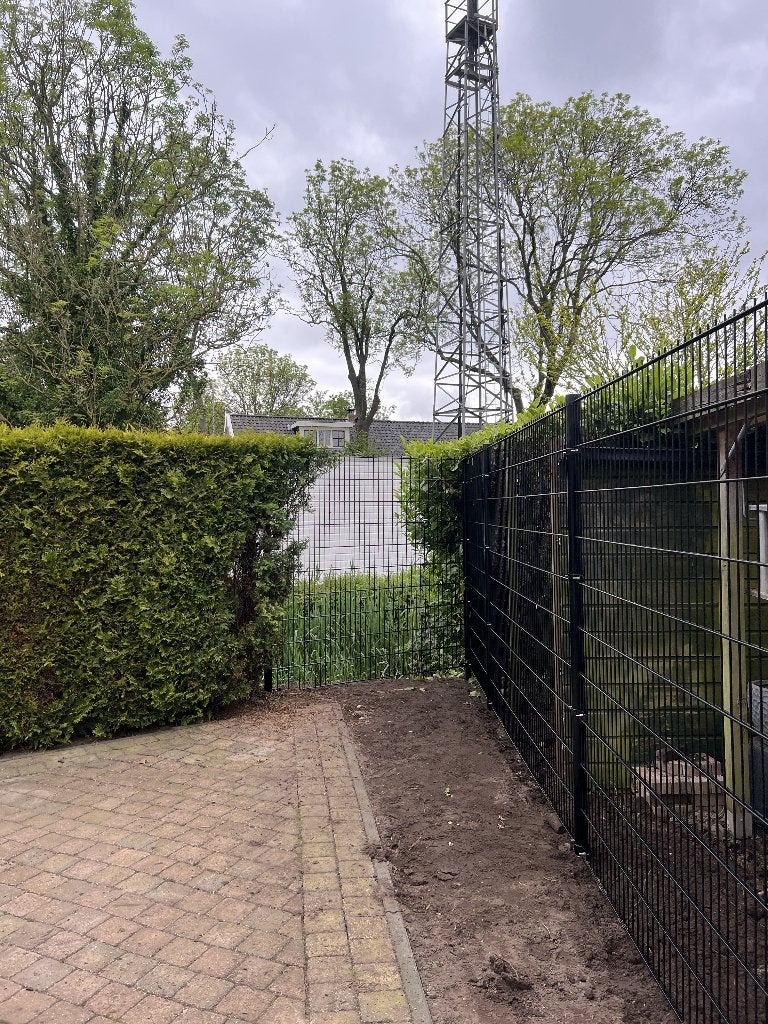 Dubbelstaafmat hekwerk, Met poort, Nieuw, Dubbelstaafmat hekwerk, Ophalen of Verzenden