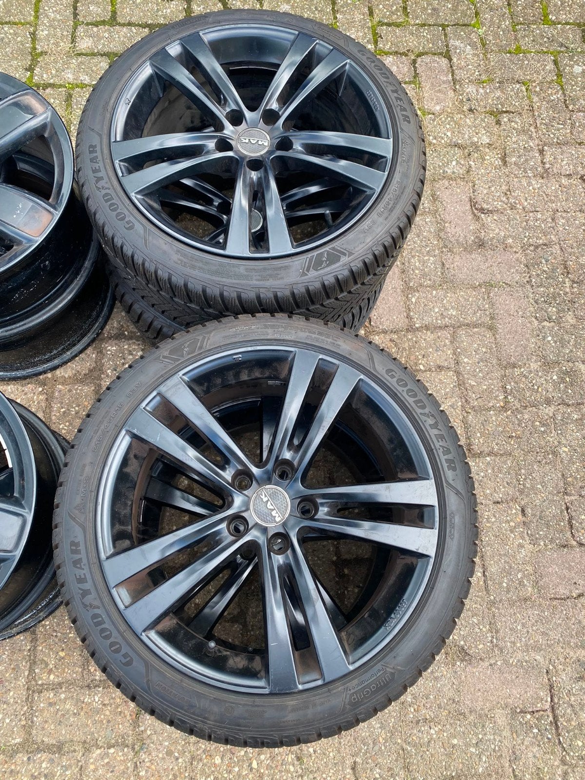 18 Inch MAK Velgen Zwart Skoda VW Seat 5X100, Ophalen, 18 inch, Banden en Velgen, Winterbanden