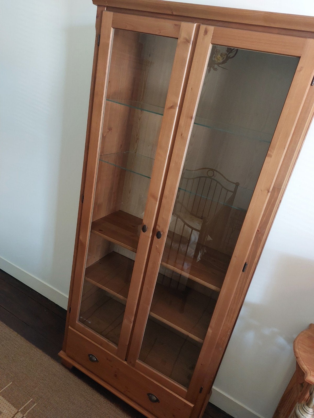 IKEA Leksvik vitrinekast, Ophalen, Gebruikt, Met lade(s), Landelijk, Klassiek