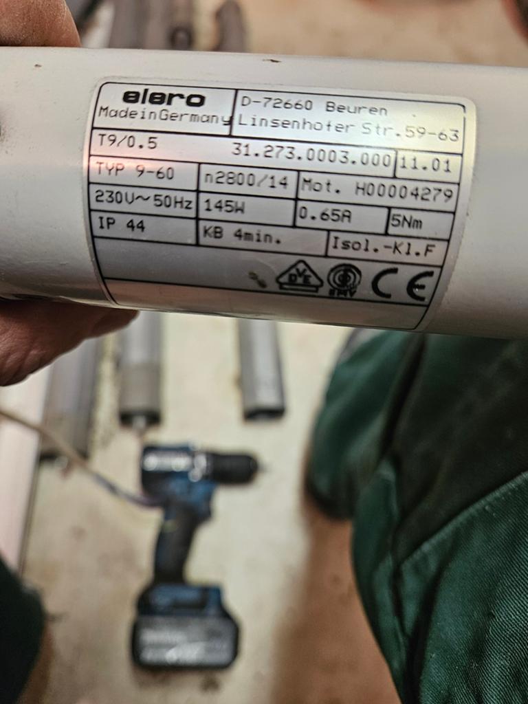 Elero Rolluikmotoren - Diverse types beschikbaar, Gebruikt, Minder dan 100 cm, Wit, Ophalen of Verzenden