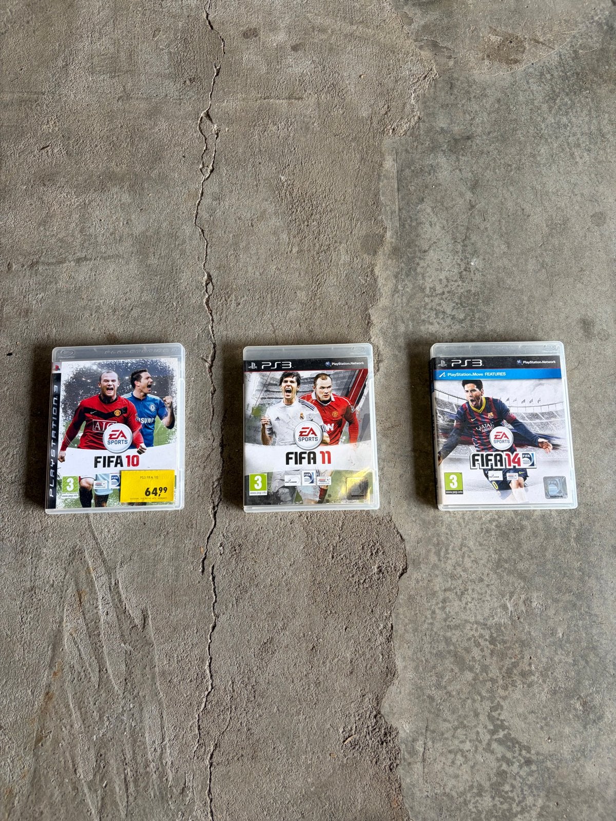 FIFA 10, FIFA 11 en FIFA 14 voor PlayStation 3, Spelcomputers en Games, Gebruikt, Eén computer, Ophalen of Verzenden, Sport