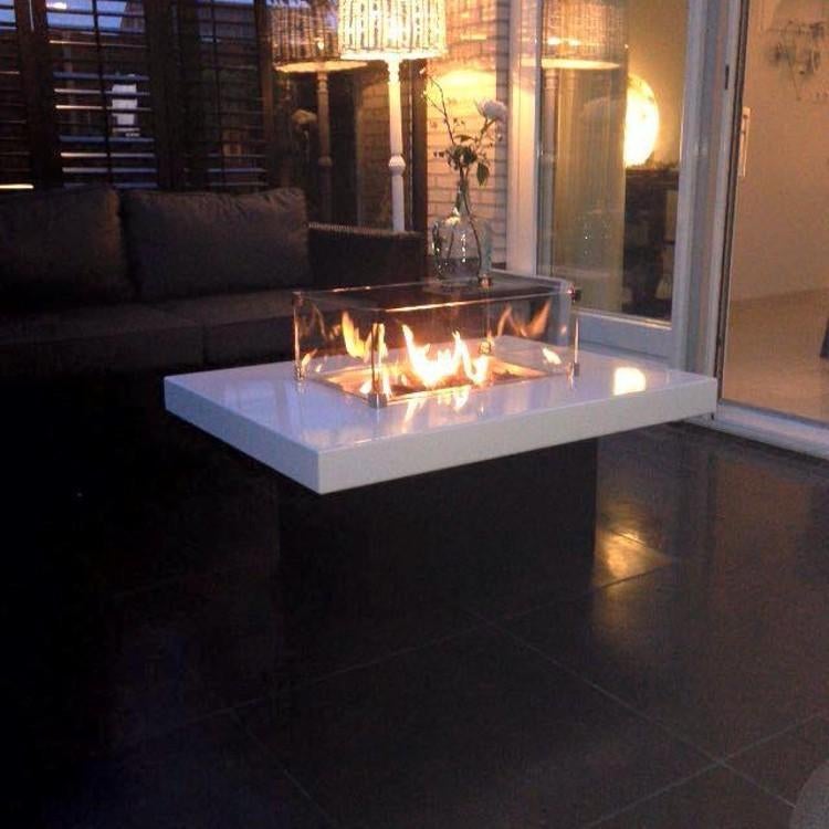 Sfeervolle vuurtafel op gas  - 'Milano vierkant" – Easyfires, Ophalen, Nieuw