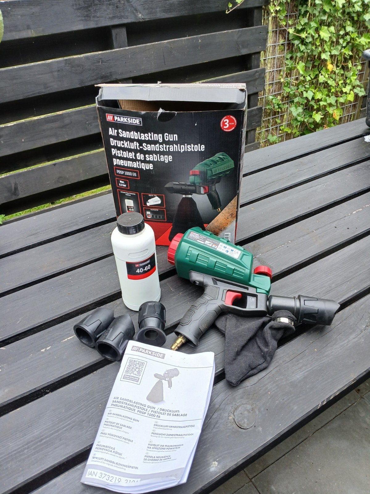 Parkside Air Sandblasting Gun PDSP 1000 E6, Ophalen of Verzenden, Zo goed als nieuw