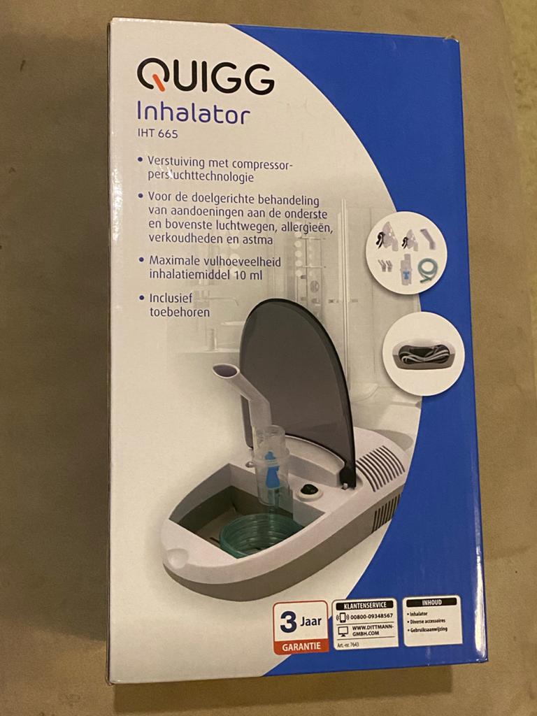 QUIGG Inhalator IHT 665 - Nieuw in doos, Ophalen of Verzenden, Nieuw, Overige typen