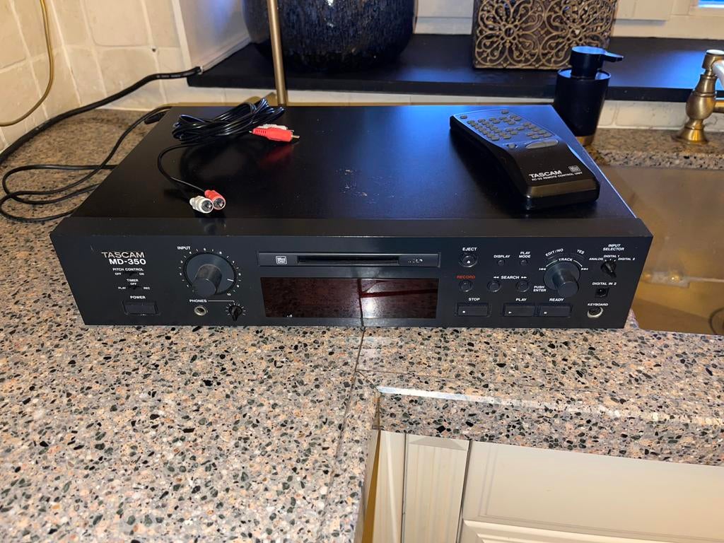Tascam MD-350 minidisc recorder met afstandsbediening, Ophalen of Verzenden
