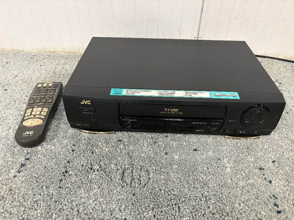 JVC VHS-speler + remote jaren 90, Audio, Tv en Foto, Videospelers, Ophalen of Verzenden, Gebruikt, VHS-speler of -recorder