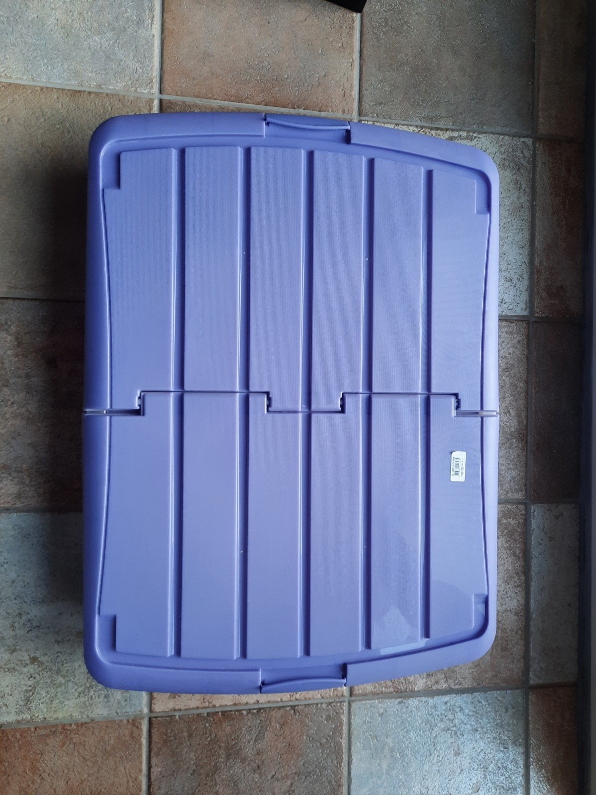 opbergbox - bedbox, Ophalen, Zo goed als nieuw, Paars, Kunststof
